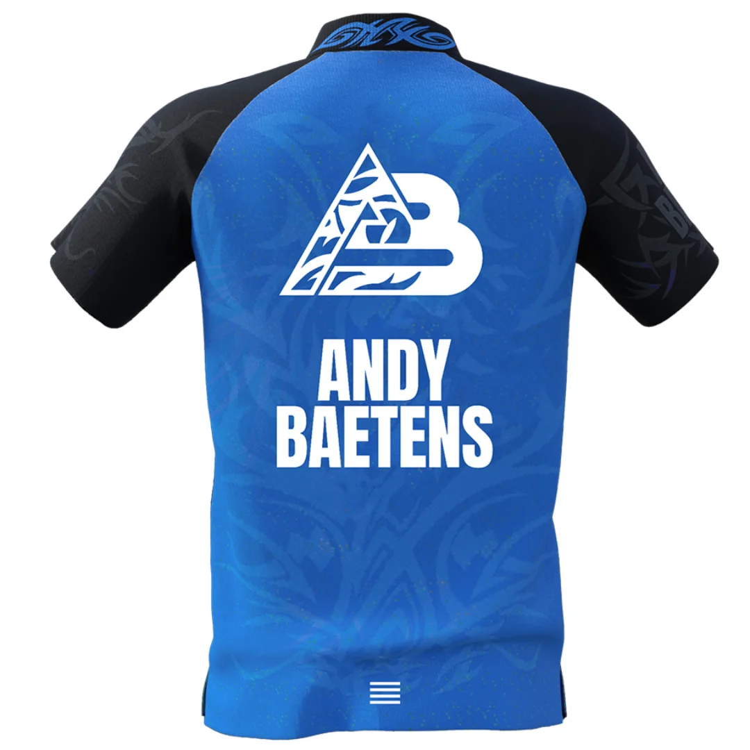 

Футболка Bull's Andy Baetens Match Shirt Darts, спортивная быстросохнущая мужская футболка, детская одежда, футболка Y2k для женщин
