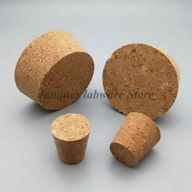 10pcs Top DIA 32mm to 88mm Wood Cork Lab Test Tube Plug Essential Oil Pudding Small Glass Bottle Stopper Warm water bottle Lid