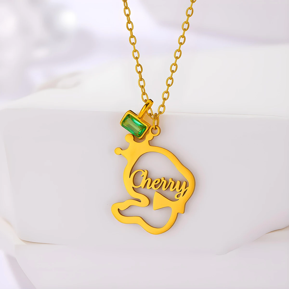 

Персонализированное ожерелье Todorova с именем, подвеска-корона из нержавеющей стали, дизайн в виде лягушки, украшение для мужчин и женщин, подарок