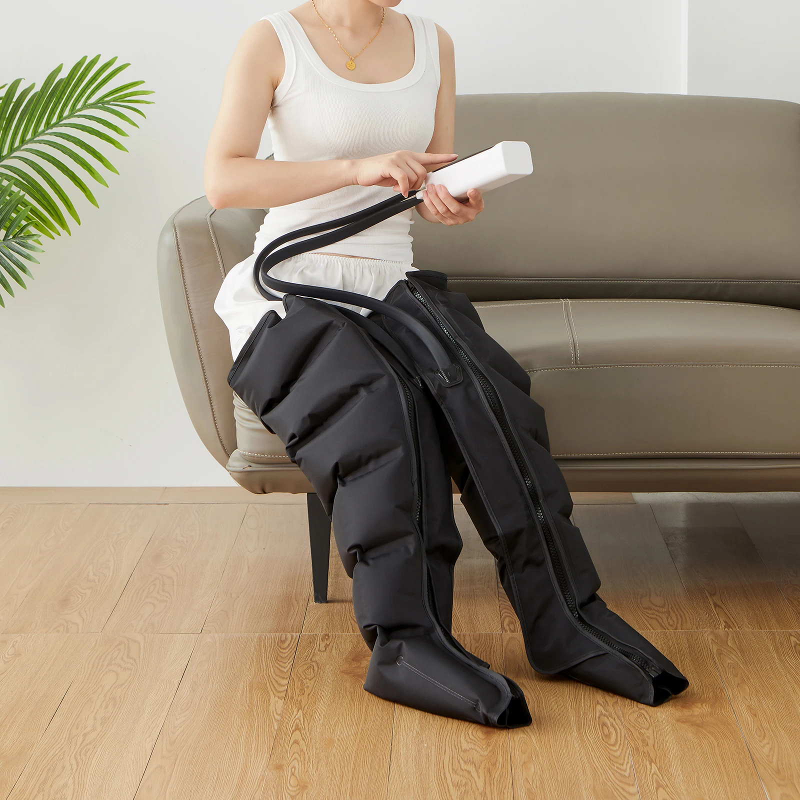 Leg Massager with Air Compression for Home for Circulation and Relaxation Foot and Calf Massage Machine Athletic Recovery Boots