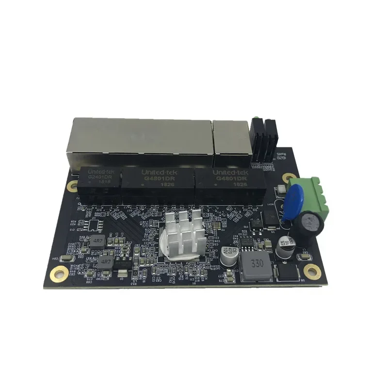 Módulo de interruptor Ethernet Industrial, 5 puertos no gestionados, placa PCBA de 10/100/1000mbps, puertos de detección automática OEM, placa PCBA, placa base OEM