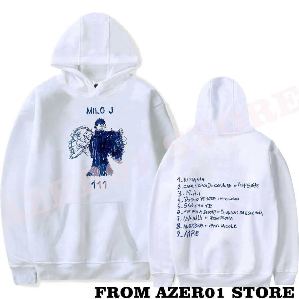 Milo J 111 Logo Merch Hoodies Winter Men/Women Hooded Sweet Streetwear Long Sleeve Sweatshirt