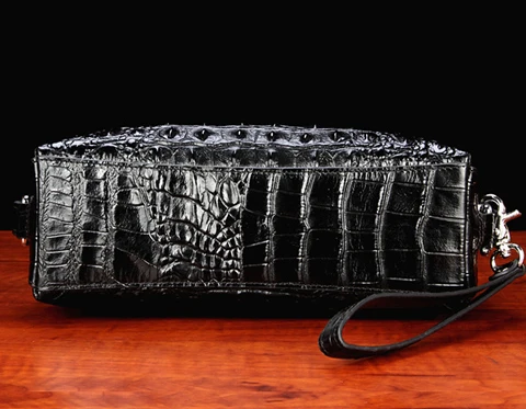 New Fashion Business Men's Alligator Wallets Crocodile Genuine Leather Long Organizer Wallet Boy Brand Luxury Card Holder Purse