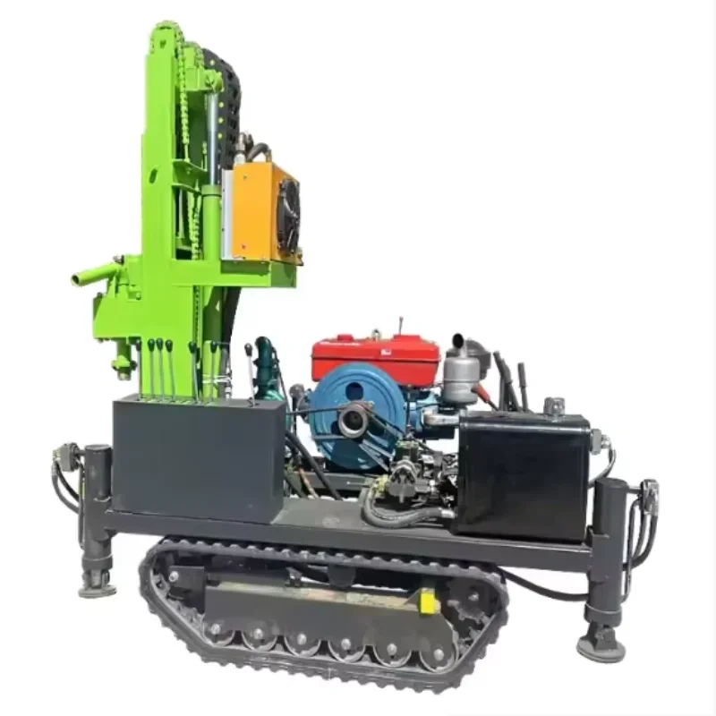 Depth Mini Water Well Drilling Rig Machine Small Borehole Price Navigating Uneven Terrain for 150m Depth Water Well Construction