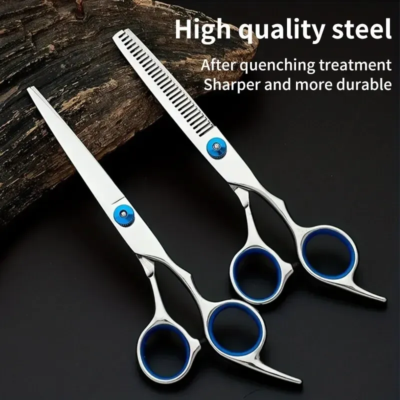  Professional Hairdressing Scissors Stainless Steel Cutting Thinning Barber Shear for Home Salon Use 