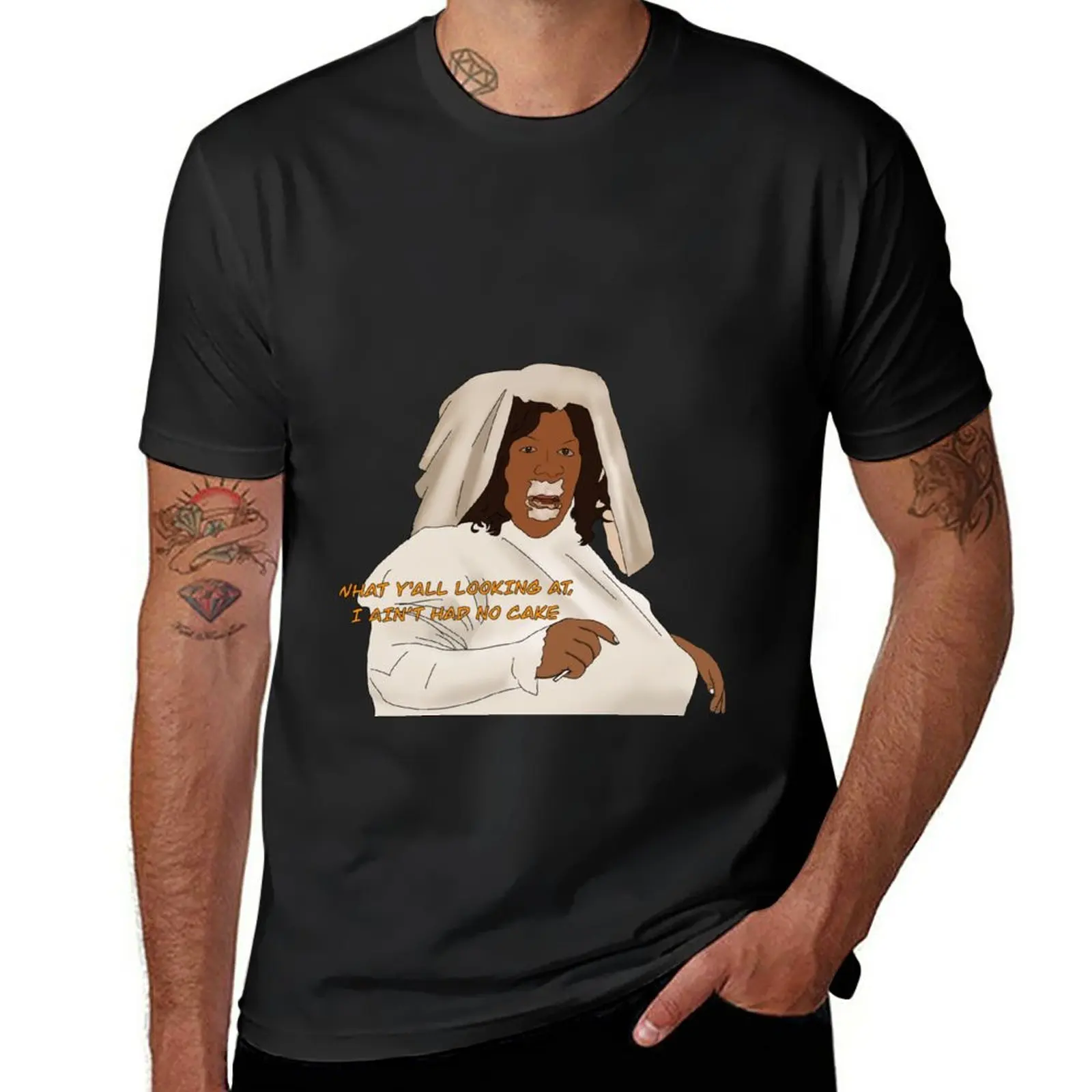 New Norbit - What y'all looking at, i ain't had no cake T-Shirt plus size tops plain t-shirt mens tall t shirts