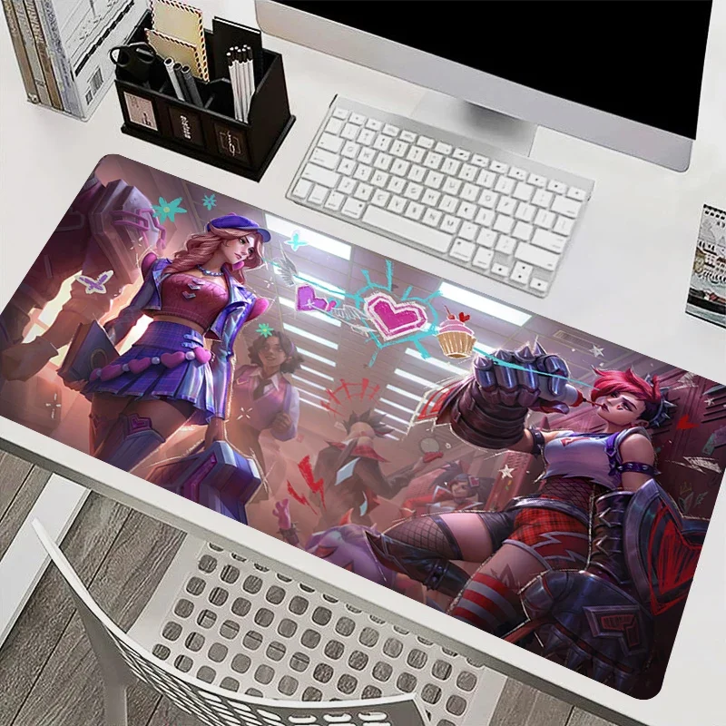 League of Legends Caitlin Mouse Pad Laptop 900x400 New Kawaii HD Desktop Mat Computer Accessories Keyboard  Protecte Game Carpet