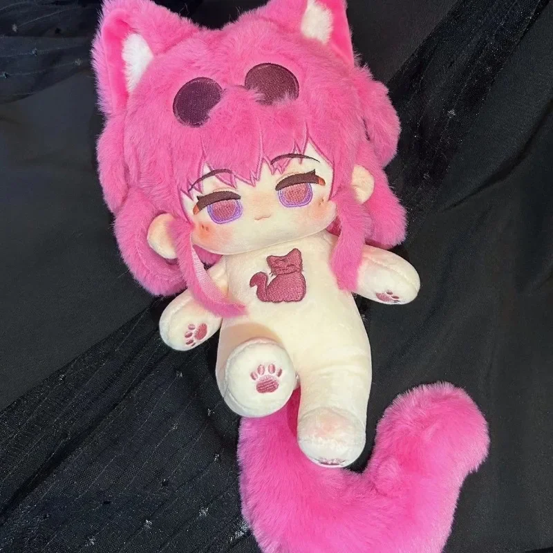 20cm Game Honkai: Star Rail Kafka Cosplay Plushies Toy Figures Change Suit Ears Tail Set Kawaii Cotton Doll Body Anime Fans Gift
