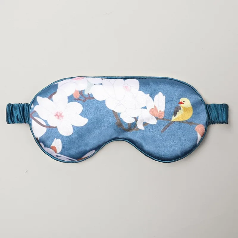 Imitated Silk Sleep Eye Mask Night Mask Eyes Cover Smooth For Women Men Fox Travel Relax Eyepatches Night Breathable Blindfold