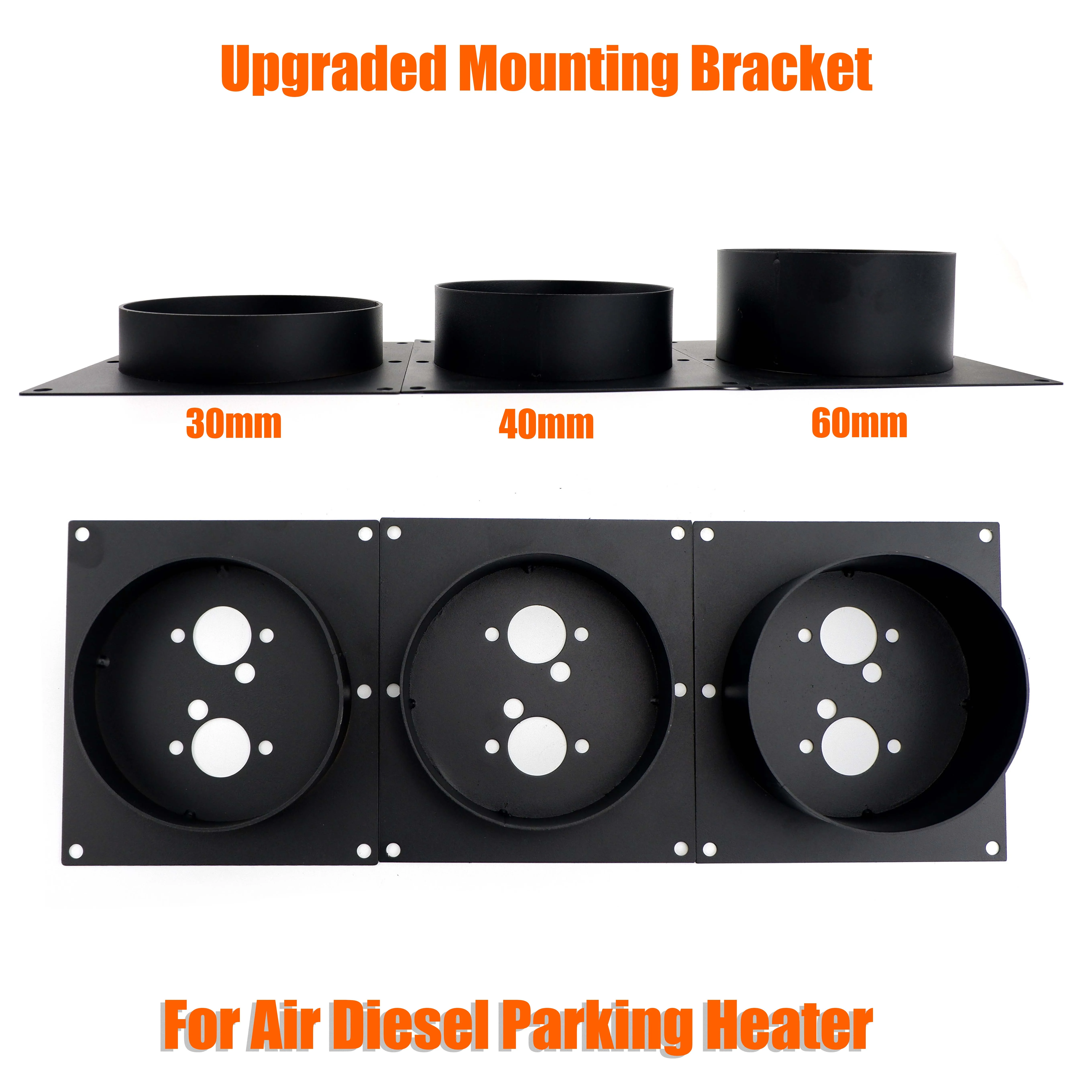 

30mm 40mm 60mm Air Diesel Heater Upgraded Base Mounting Bracket Floor Plate For Car Truck Caravan Camper Black