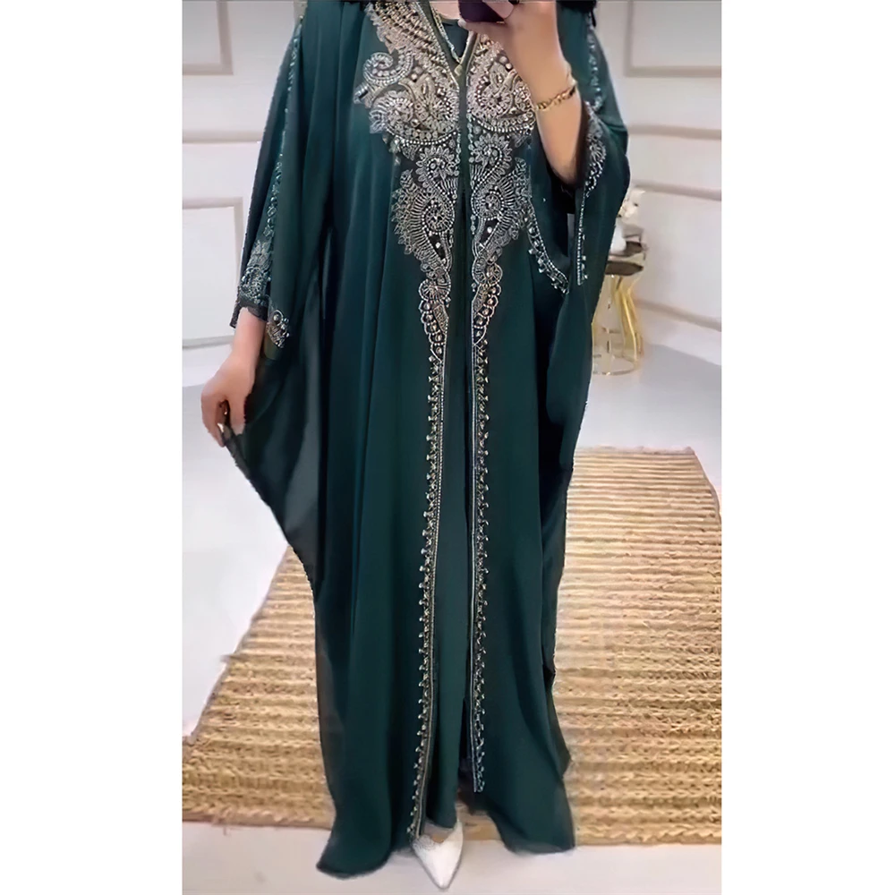 

Eid Kaftan Abaya Dubai Turkey Muslim Hijab Dress Women Abayas Caftan Ramadan Turkish Islam Clothing Robe Djellaba Femme Musulman