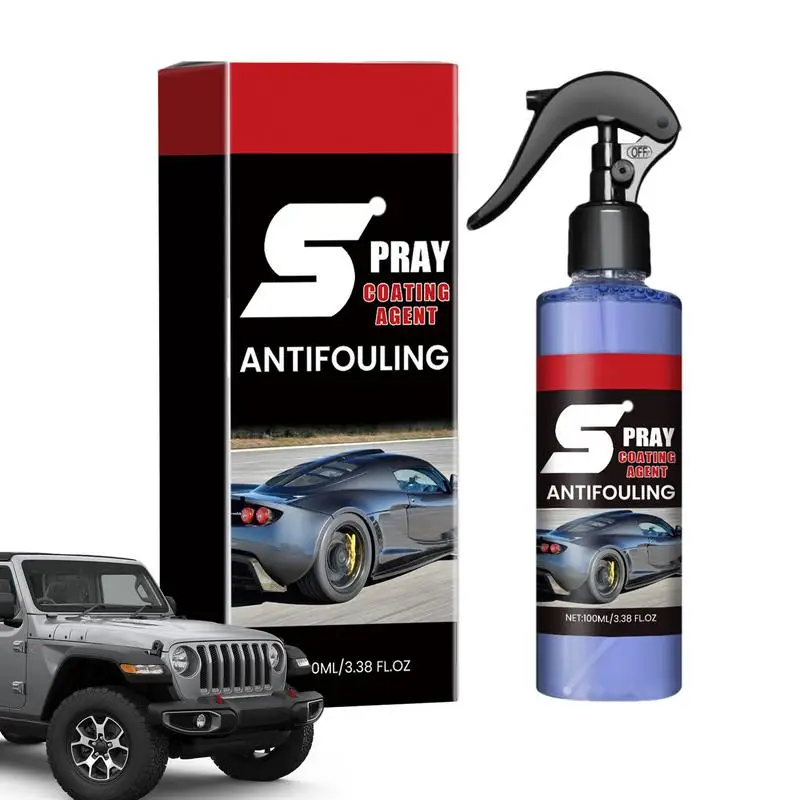 

Spray Coating Agent For Vehicle 100ml Paint Long-Lasting Spray Polish Coating Agent Remove Stains Grease And Light Scratches