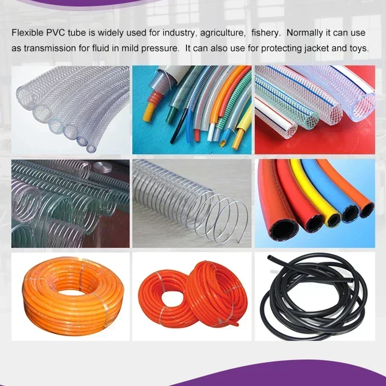 PVC Plastic Flexible Tube Extruder Fast Production Speed Soft PVC Water PIPE Making Machine Plastic Extruder