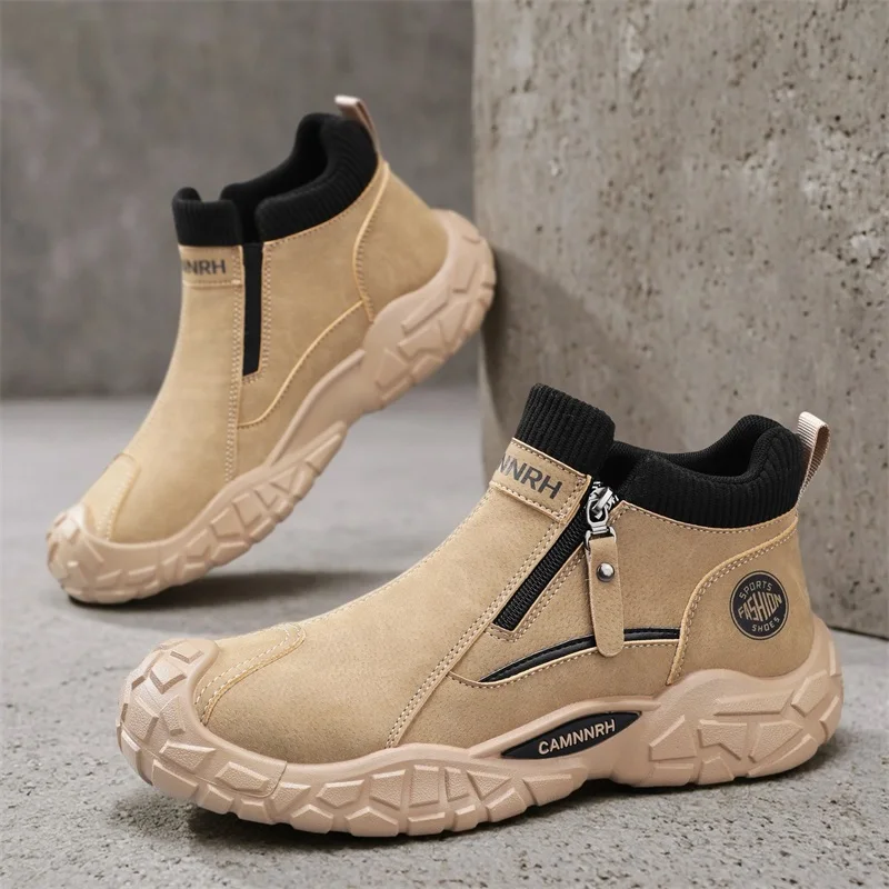 

Новые высокие уличные походные туфли для бездорожья на осень — это противоскользящие, износостойкие, спортивные и повседневные.