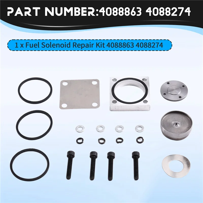 Solenoid Repair Kit 4088863 4088274 Fuel Solenoid Gasket Ring Bolt Spare Parts For Engine Fuel System