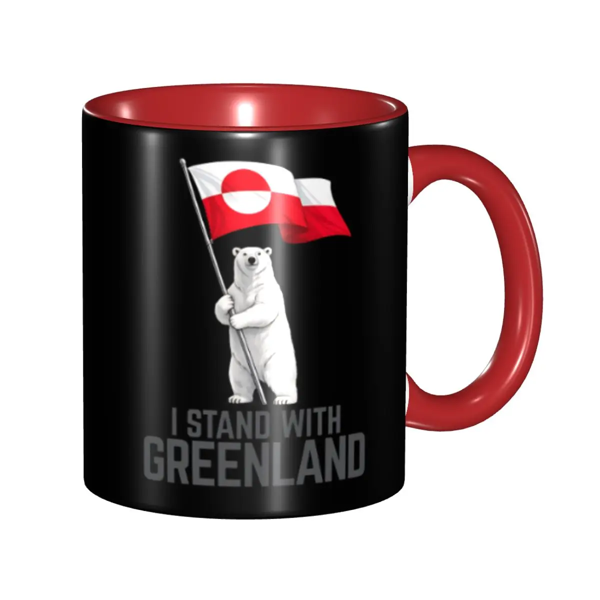 

Hands Off Greenland Is Not For Sale MGGA Coffee Mug Novelty Tea Cups For Office
