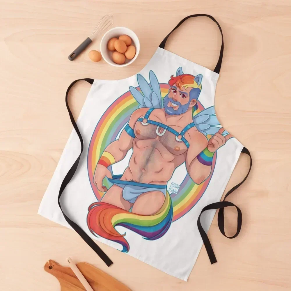 

Rainbow Stallion Apron Kitchen Household Items kitchen item professional hairdresser Kitchen Apron