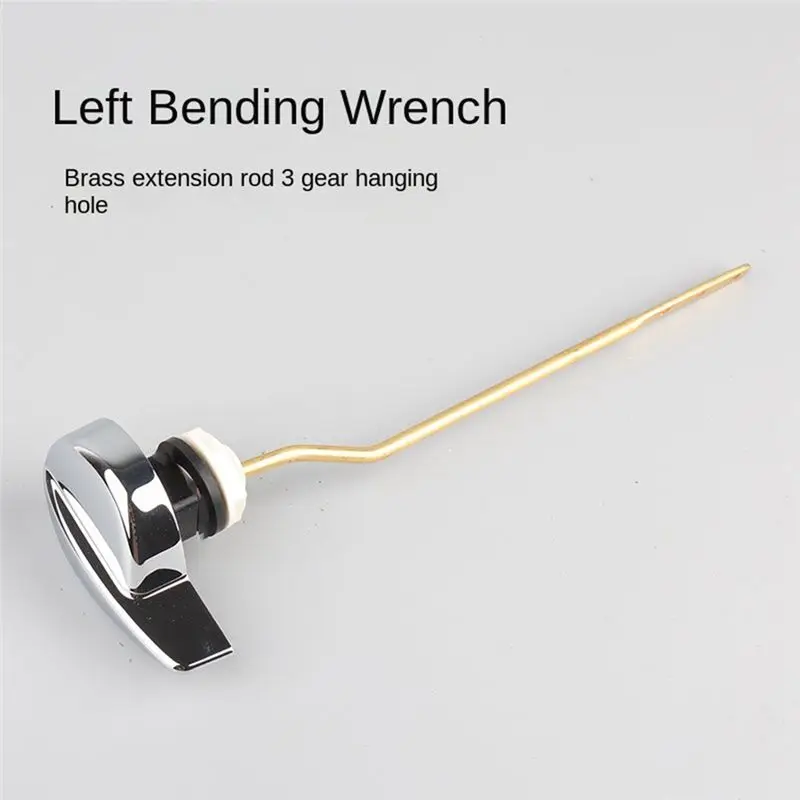 AB42-Old-Fashioned Toilet Tank Accessories Front Side Toilet Drain Handle Extension Rod Wrench Button Switch