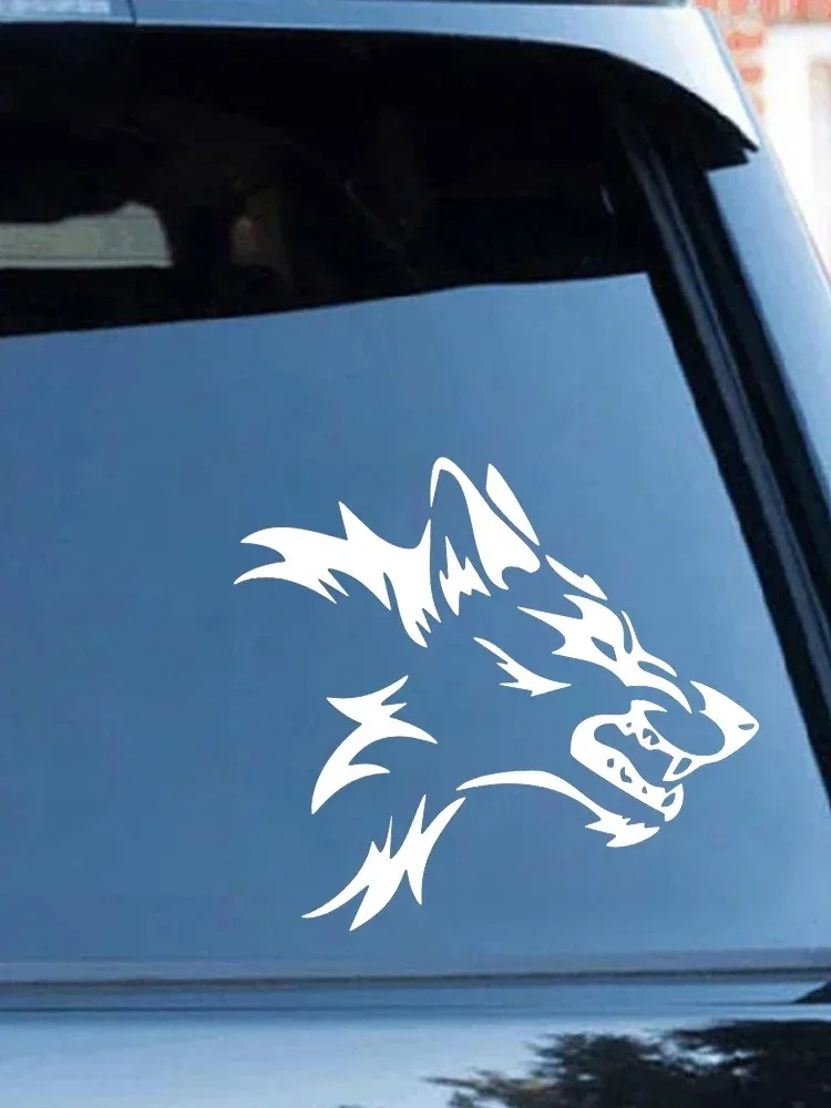 LYKX Fashion Beast Wolf Head Decals Race Car Stylish Car Body Stickers Cover Vinyl Decal - Image 4