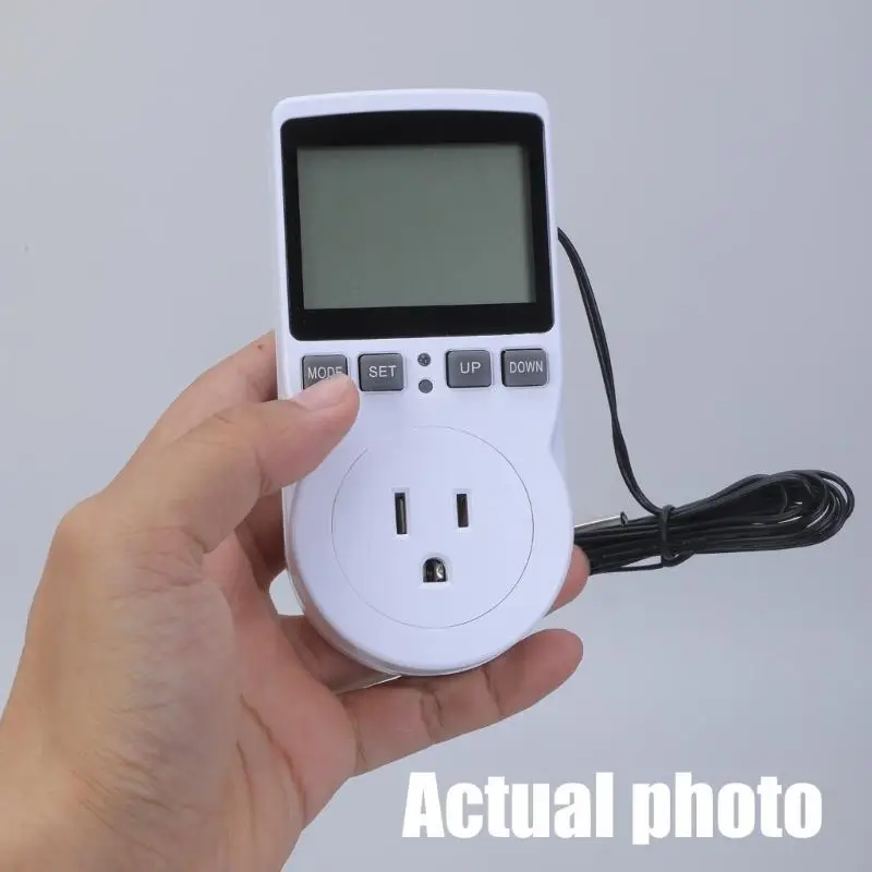 

Digital Thermostat Outlet Plug for Aquariums and Greenhouses Temperature Control Y4QC