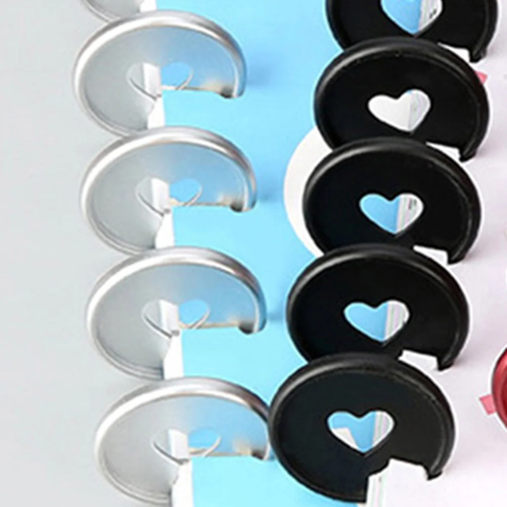 

24Pcs Silver Matte Discbound Discs ABS Plastic Loose-Leaf Binder Discs Notebook Planner Binding Accessories Sturdy