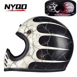 AMZ giapponese personalizzato disegnato a mano 3/4 casco Retro moto quattro stagioni classico mezzo casco piccolo corpo casco in fibra di vetro