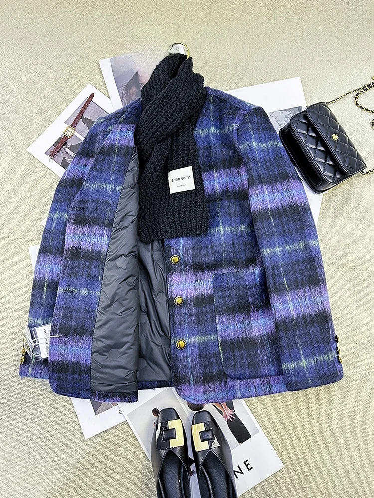 Abnehmen Effektiven Woolen Anzug Sle frauen daunen Jaet Kleine Fraance Sle Winter Neue Lose Fit Single Button Mantel