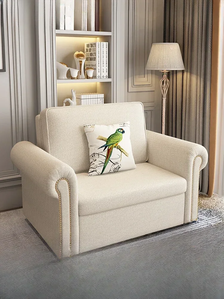 

Luxury unit sofa bed Small American folding study bedroom retractable French sofa bed with simple function