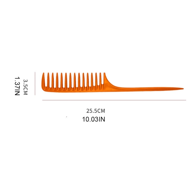 652f dente largo rato cauda pentes pintail barbeiro estilo pente para mulheres anti estática ferramenta cabeleireiro salão