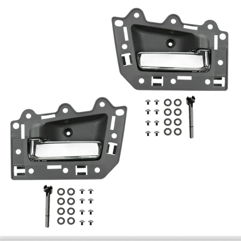 

ABNF! 1 пара передней левой и правой внутренней дверной ручки, накладка 1JV461J3AA 1JV471J3AA для Jeep Grand Cherokee 2005-2011 82139,LHD