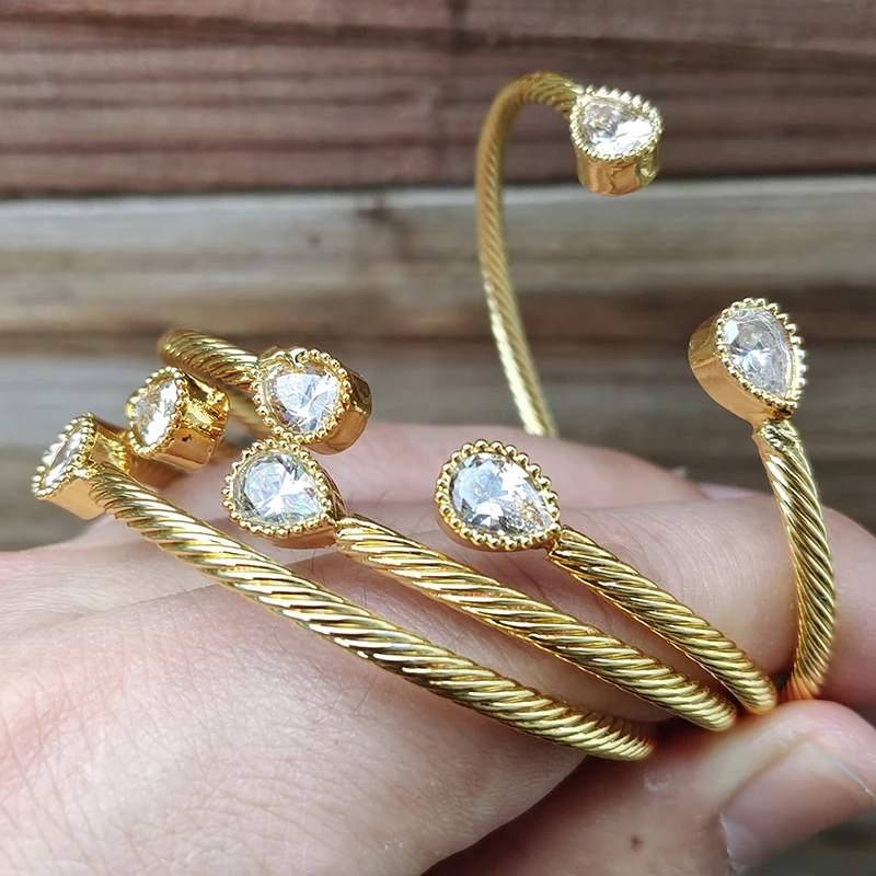 Bangles For Women Nigerian Jewelry Bead Gold Color Bracelets Nigerian Bracelet