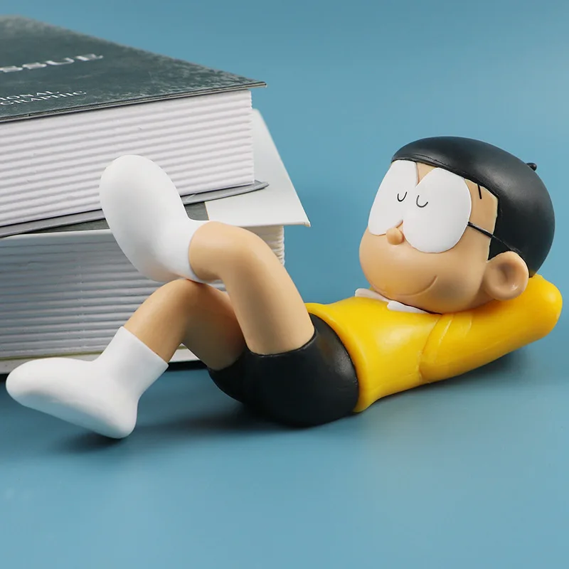 Anime Doraemon Nobi Nobita Sleeping position Action Figure PVC Model statue Toys Doll Car ornament decoration Gifts boxed