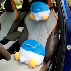 Cute Donald Duck Butt Headrest Back Cushion For Car Seat Stuffed Anime Lovely Throw Pillow Sofa Bed Chair Xmas Gifts Girl