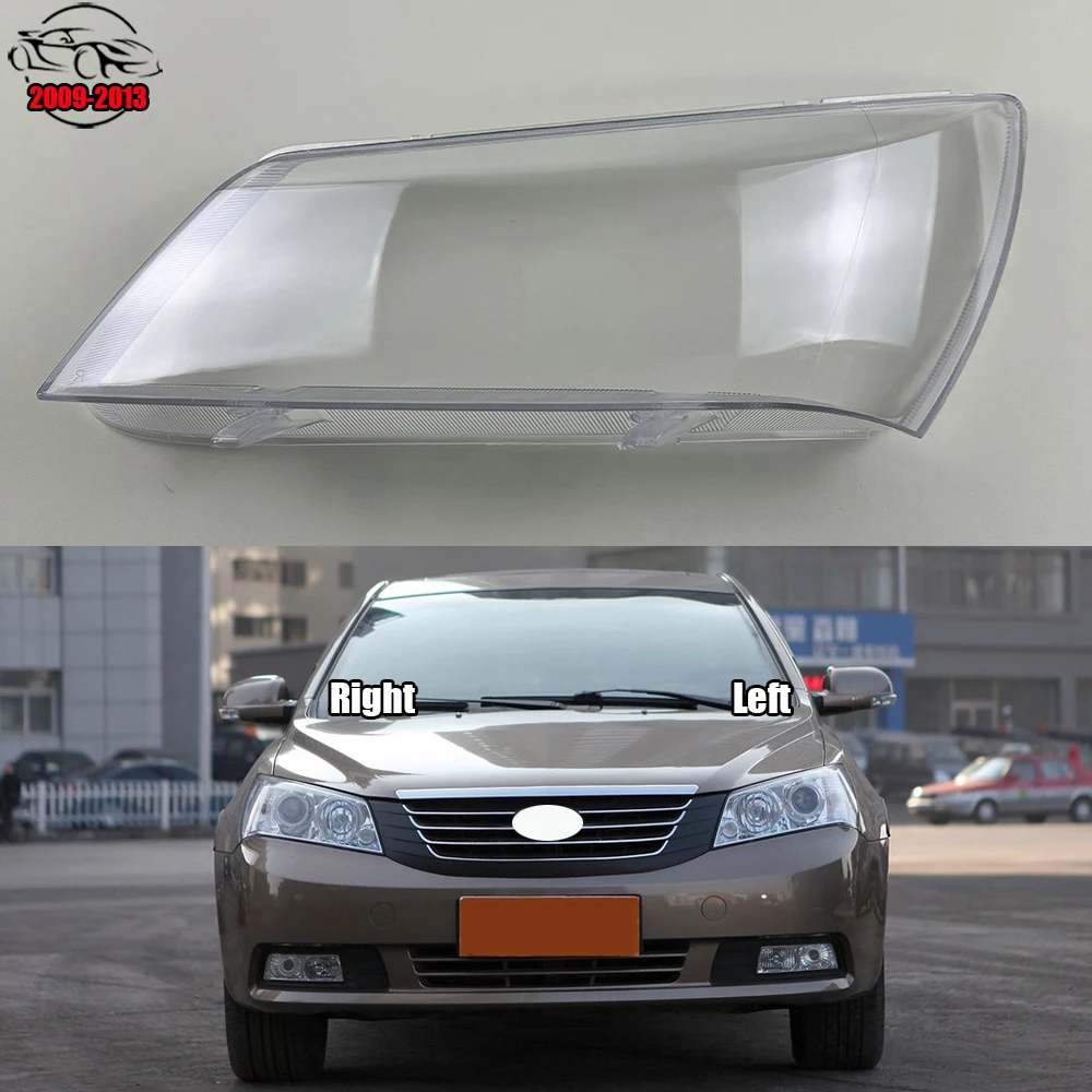 

For Geely Emgrand EC7 Sedan White Base 2009-2013 Headlamps Transparent Cover Lampshade Headlight Cover Shell Lens Glass Lamp