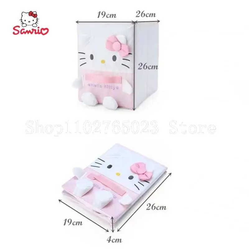 Kawaii Sanrio Kuromi My Melody Cinnamoroll Storage Box High Capacity Exquisite Fabric Storage Box Anime Figure Festival Gift