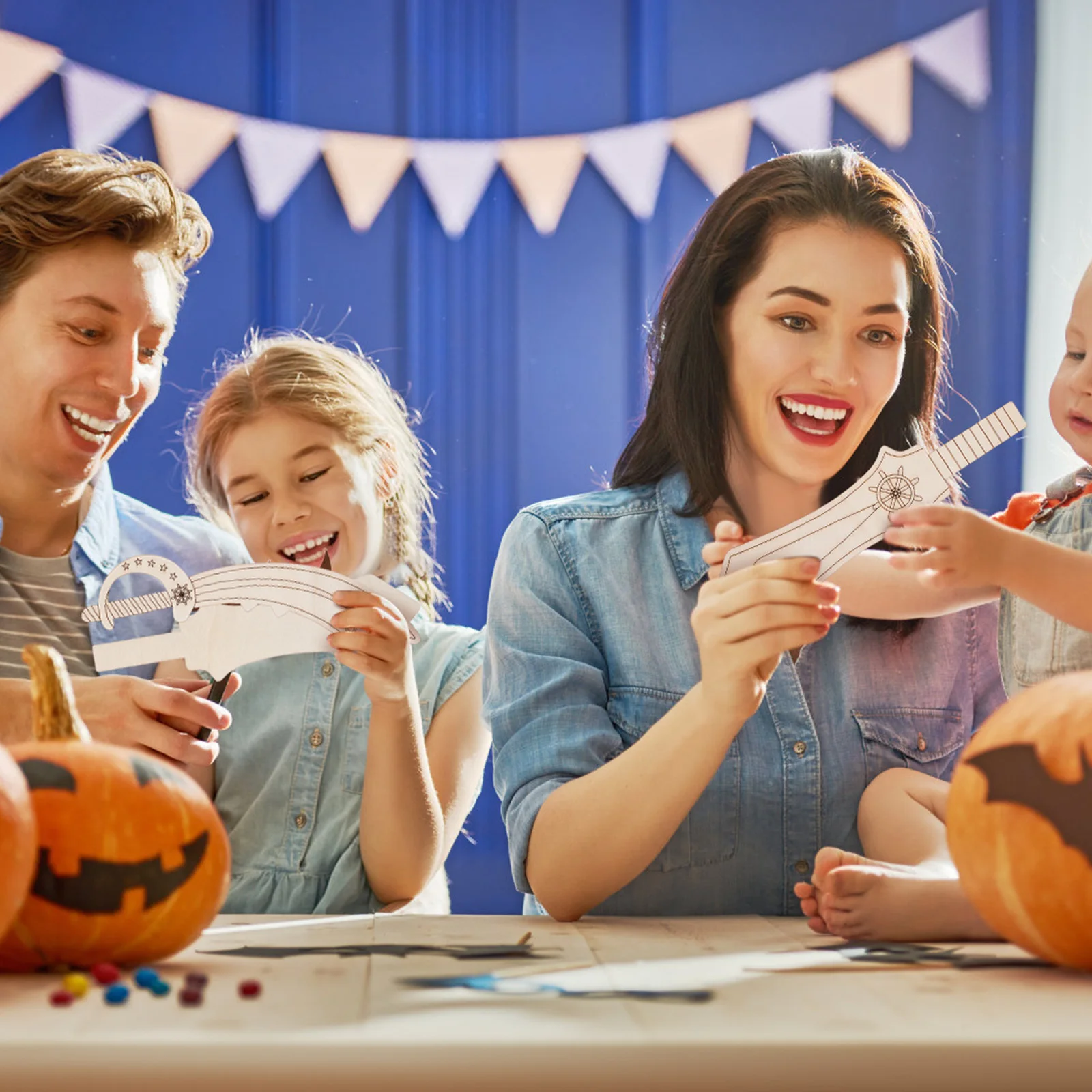 

12Pcs Wooden Pirate Swords Unfinished DIY Crafts for Halloween Birthday Party Favors Kids Painting Decoration Wooden Swords