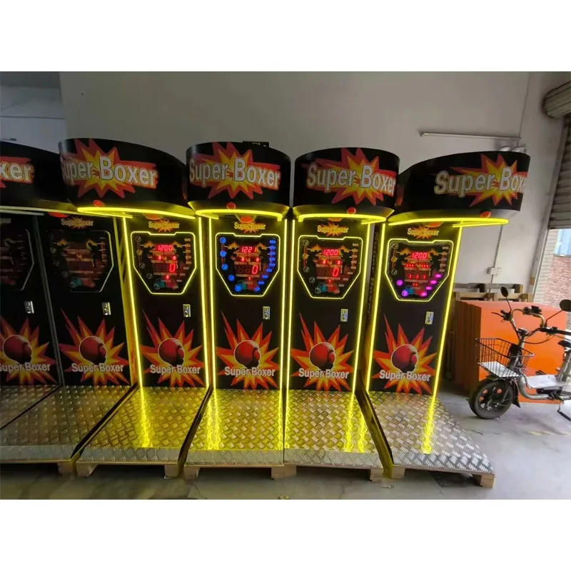 Amusement Ultimate Big Punch Power Coin Operated Boxautomat Electronic Punching Game Hit Arcade Boxer Boxing Machine Customized view 4