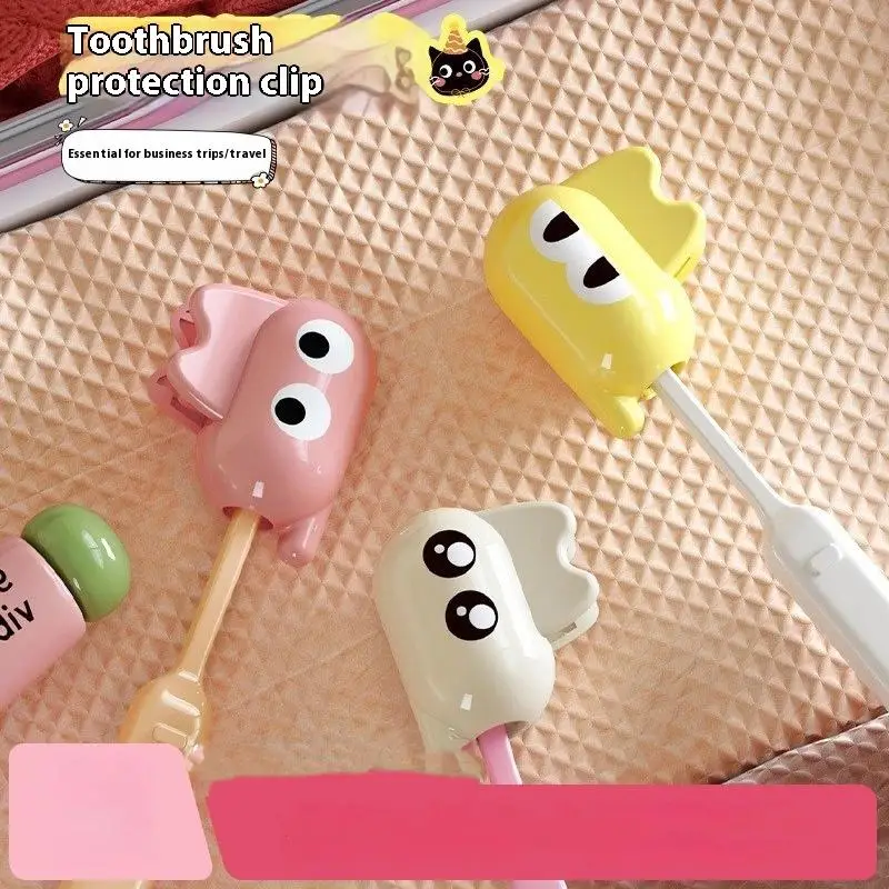 

1/3Pcs Portable Toothbrush Holder Travel Protective Cap Cute Cat Shape Hiking Camping Brush Cap Case