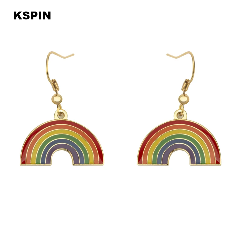 Lesbian Pride Earring Rainbow Earrings Earrings LGBTQ Pride & Romantic Jewelry Gift For Women