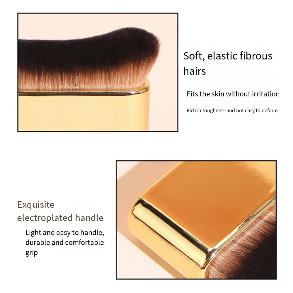 Pinceau de maquillage cosmétique professionnel pour le visage, poudre de Blush, fond de teint liquide, brosse Kabuki en forme de grande vague pour femmes