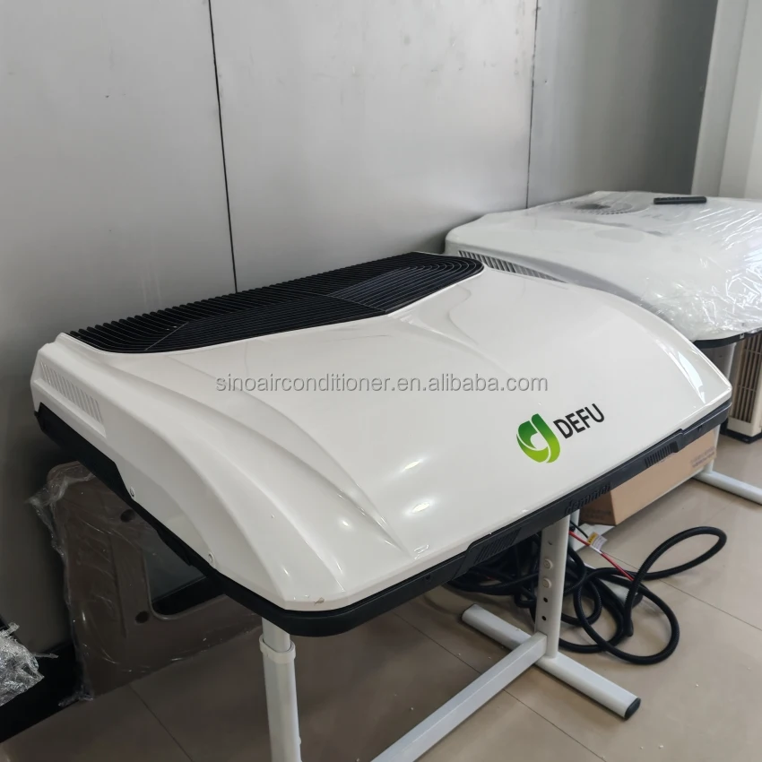 مكيف هواء على السطح 12 فولت للتخييم RV لوقوف السيارات 12 فولت مكيف هواء شبه شاحنة 24 فولت للجرار #2