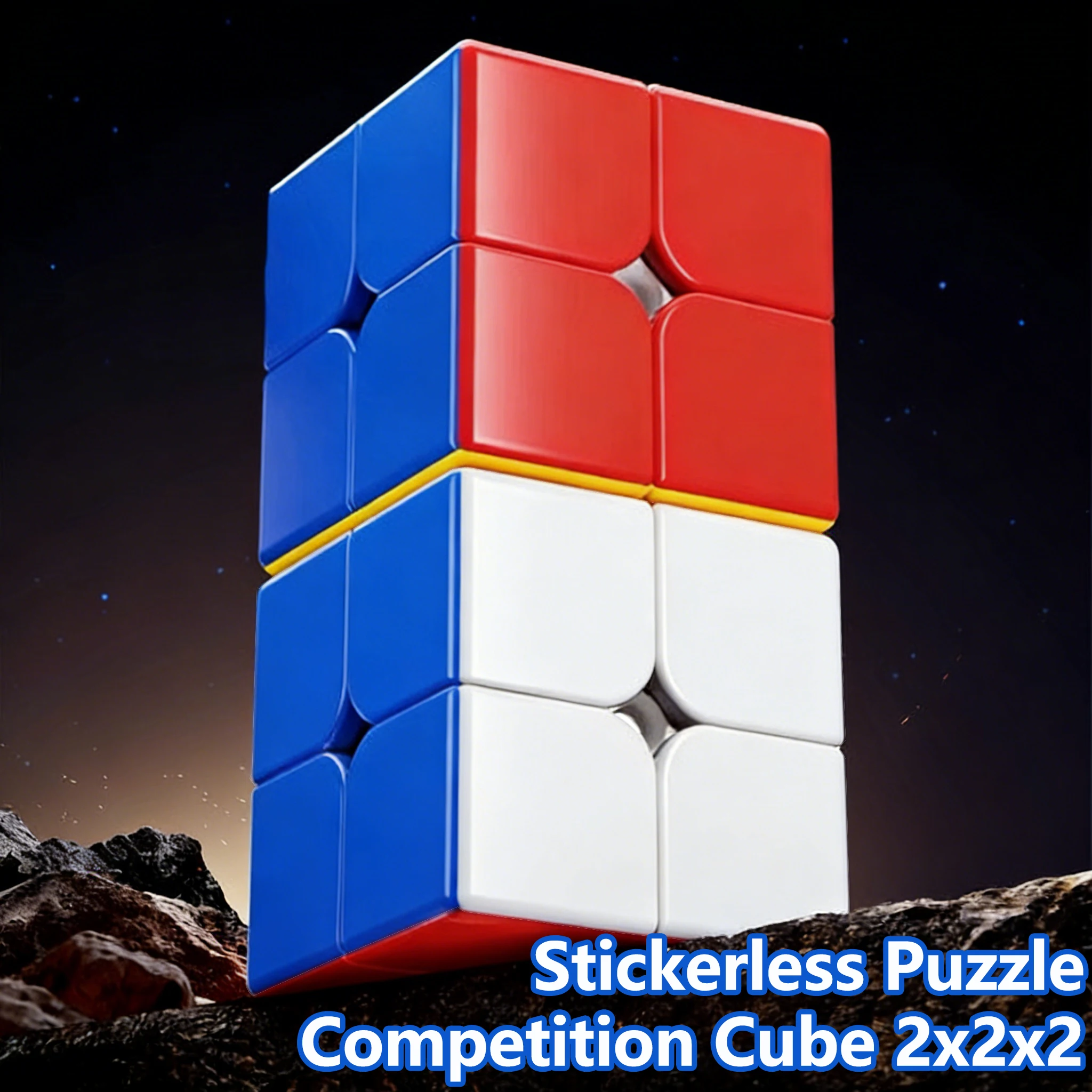 

Besteso Speed Cube 2x2 развивающие игрушки для начинающих головоломка без наклеек профессиональный куб легкий поворотный куб для детей