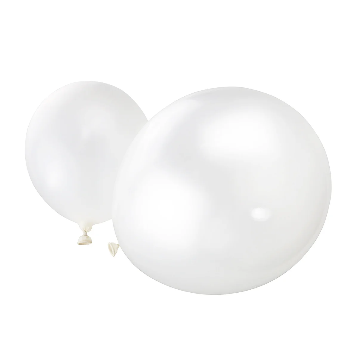 

100pcs 12 Inch Thickened Metallic Latex Balloons White Bright Color Decorative Party Balloon For Celebrations Inflatable Helium