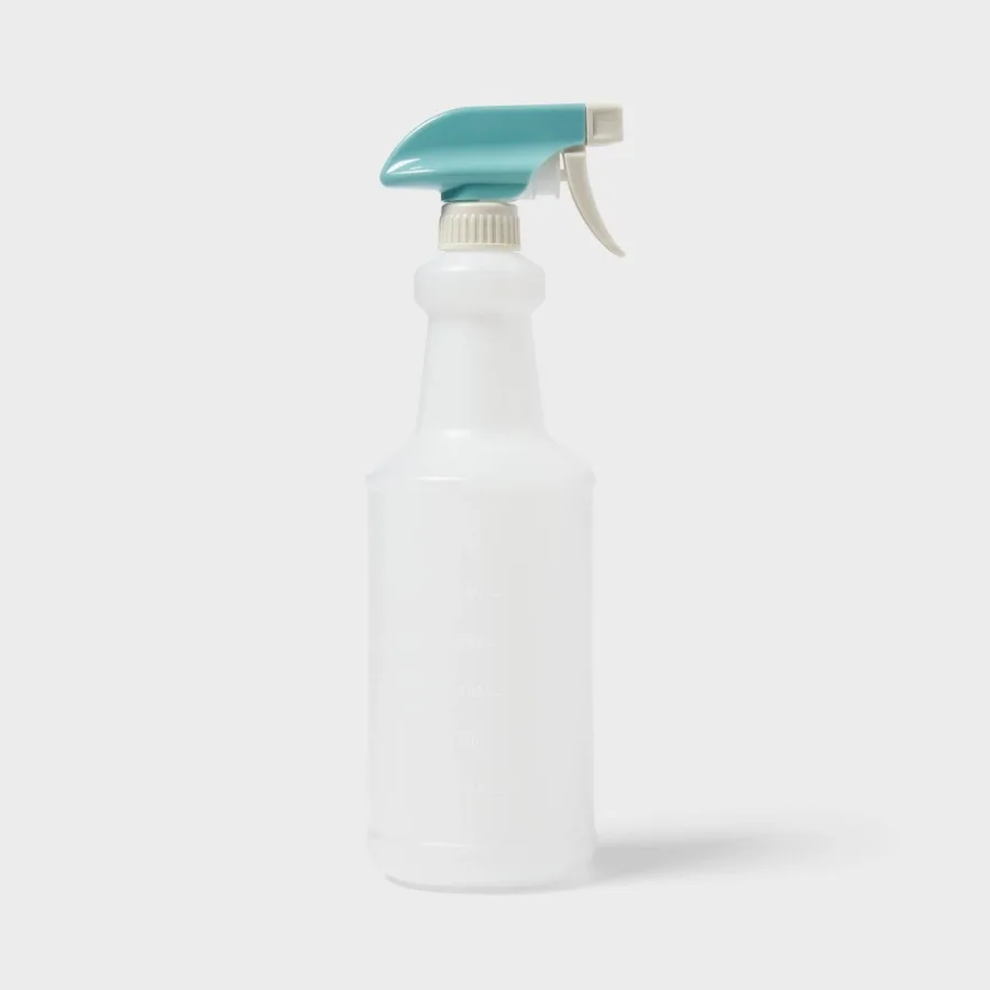 32oz Empty Spray Bottle, Reusable Adjustable Nozzle Spray Container for Cleaning & Gardening
