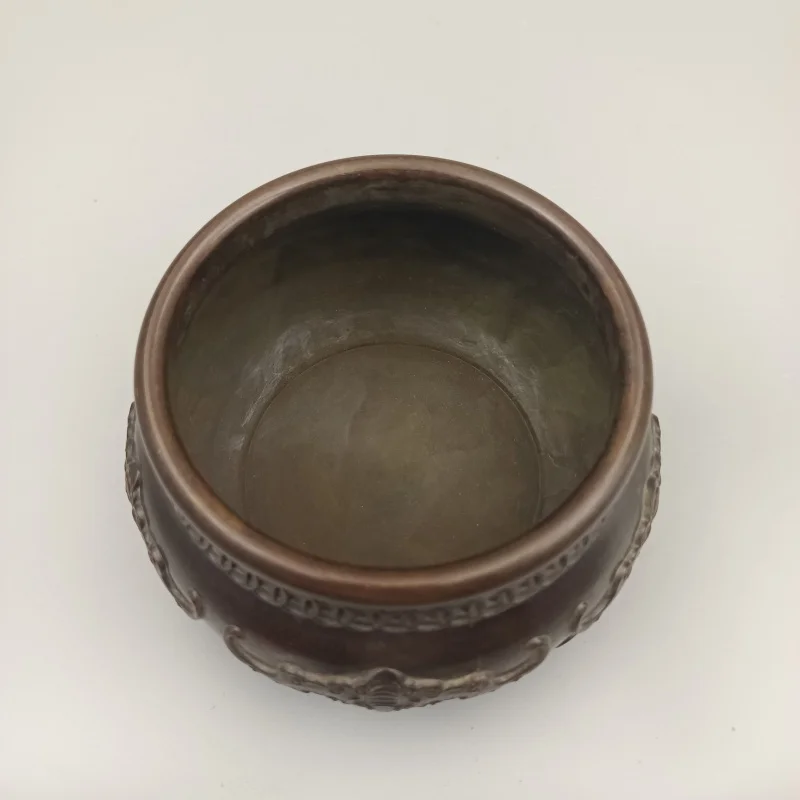 Collection Decorative Pieces: Five Blessings Bronze Incense Burner and Jar, Home Decoration Creative Gift Craft