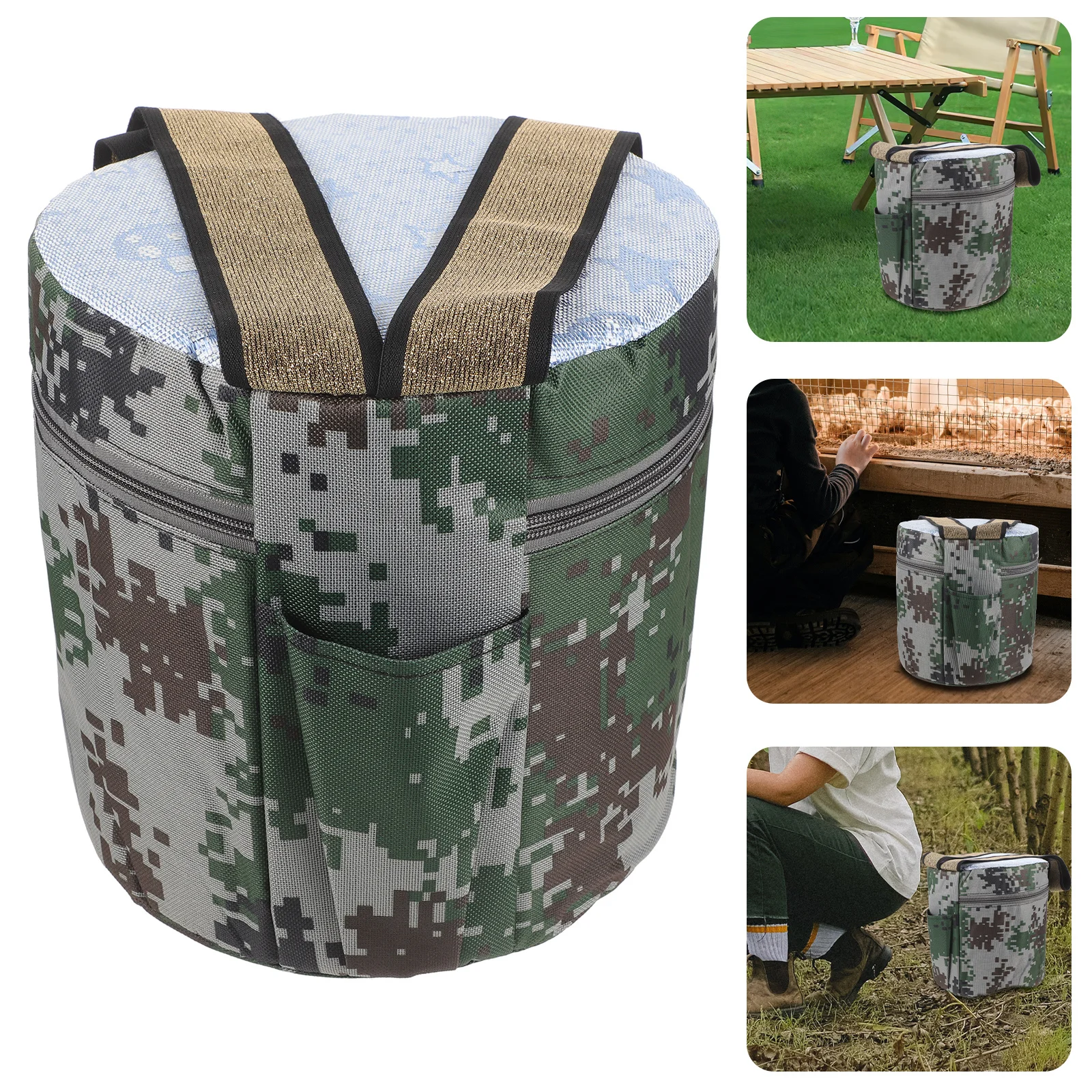 

Sturdy Plastic Stool Compact Garden Seat for Outdoor Activities Portable Footrest for Camping Fishing Farming Lightweight Work