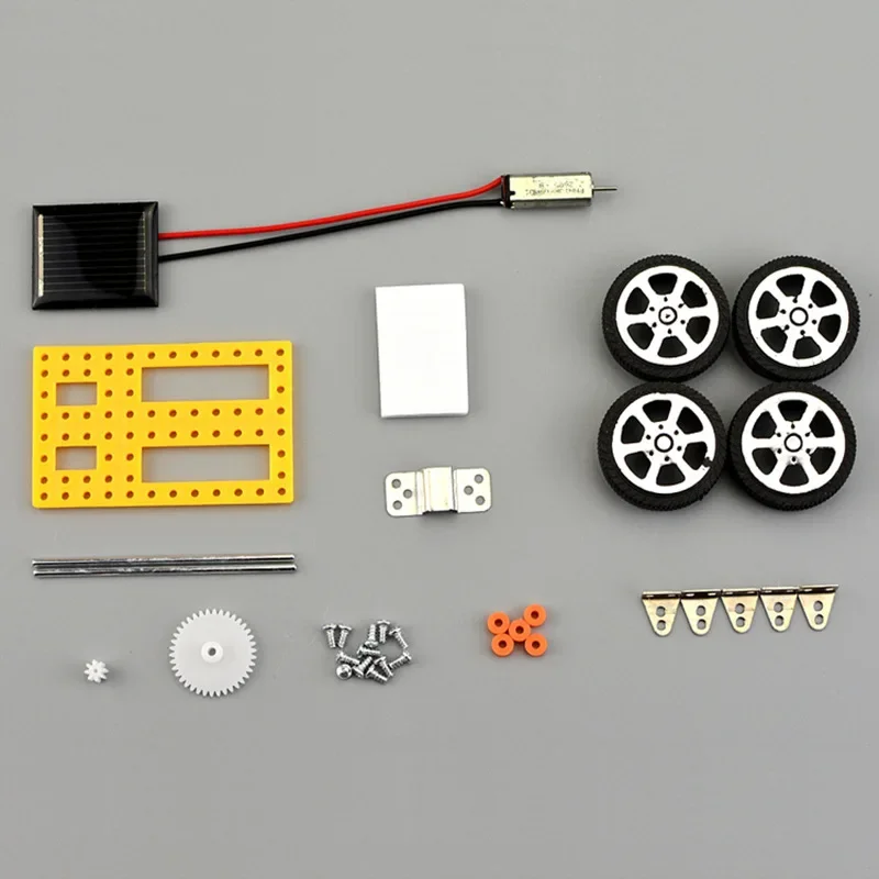 

Solar Car Toy for Kids Mini DIY Assembled Energy Powered Car Kit STEM Educational Toys for Children Creativity Birthday Gift