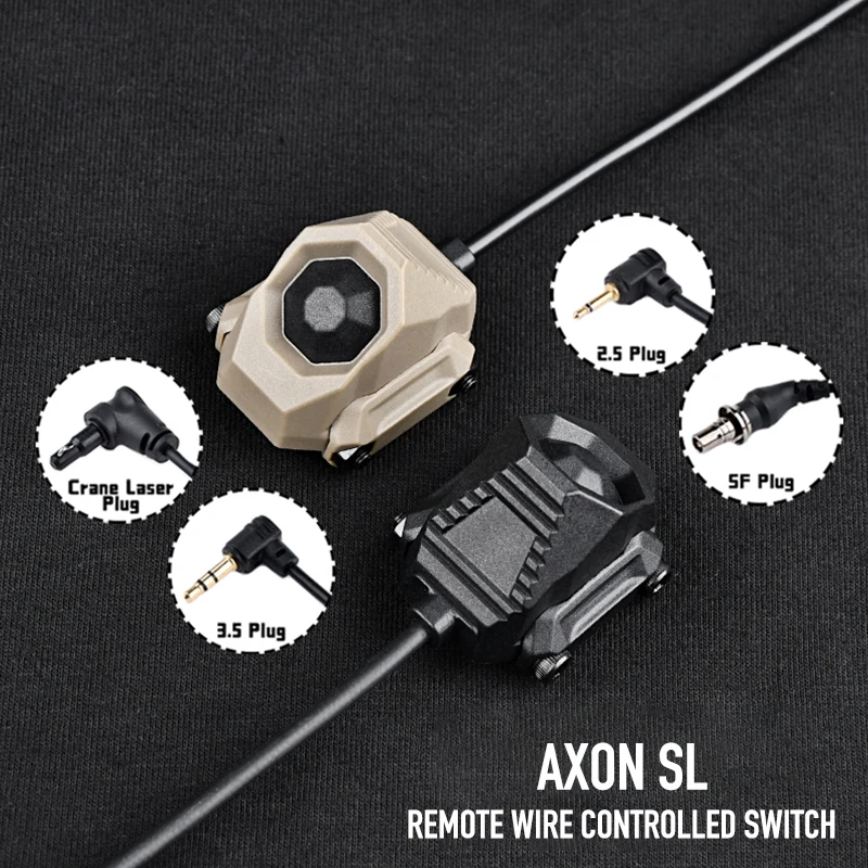 

Wadsn UNAXON SL Pressure Switch SF Crane 2.5mm Plug fit 20mm Rail for Surefir M600 Flashlight PEQ DBAL NGAL Laser Hunting