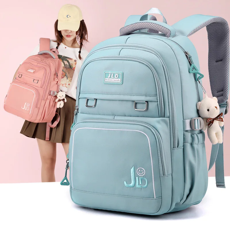Junior Middle School Bags for Girls Teen Waterproof Large Capacity Shoulder Backpacks College Student University Tarvel Backpack