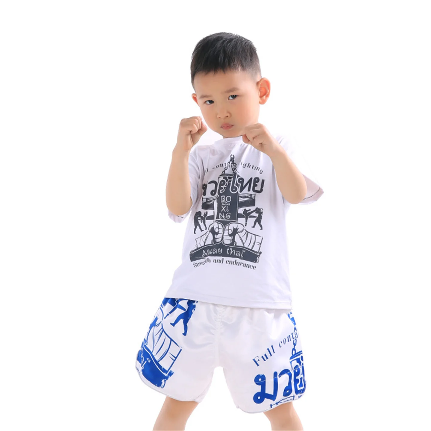 UFC Children‘s Boxing Trunks Soft And Breathable Muay Thai Shorts Kids MMA Fighting Sanda Martial Arts Training Half Pants